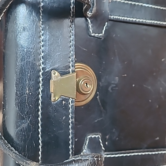 Vintage Black Leather Photographer's Camera/Equipment Bag - Picture 3 of 16